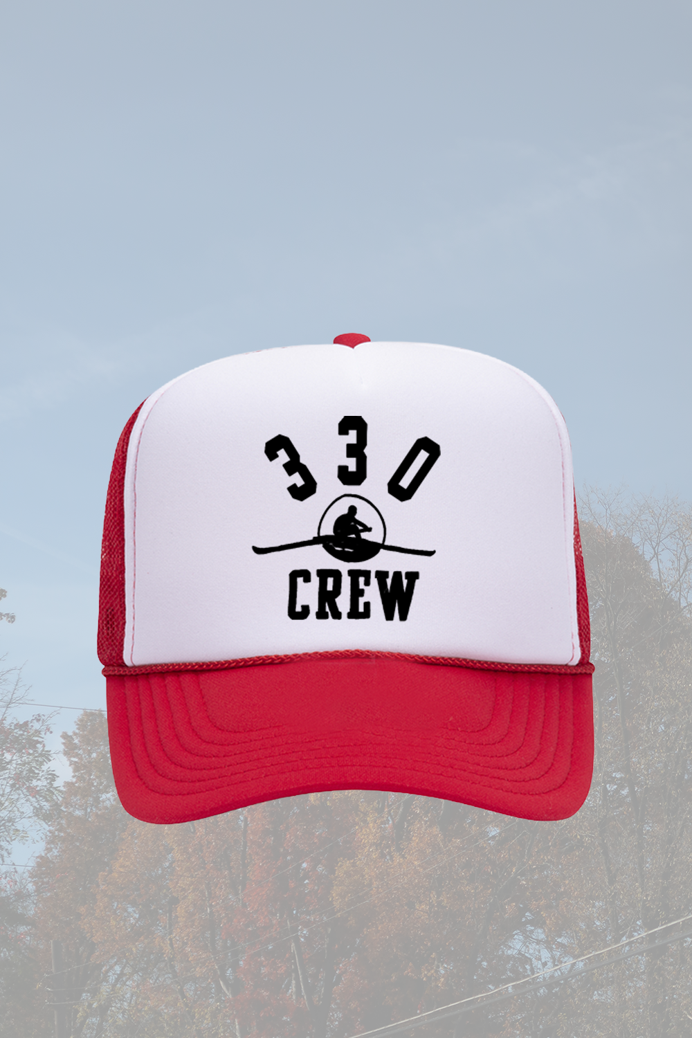 330 Crew Red & White Trucker Hat