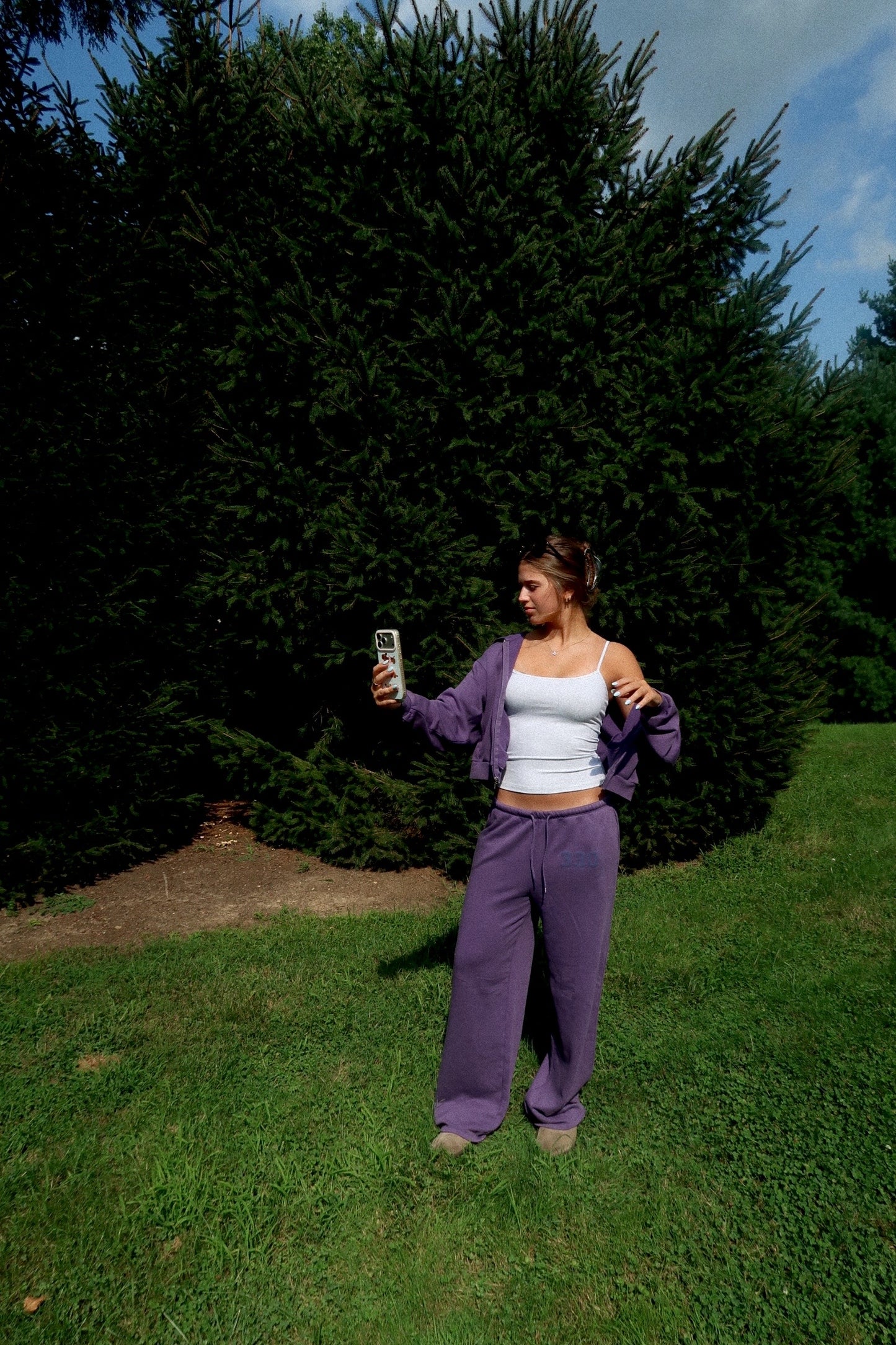 330 Heritage Purple Sweatpants