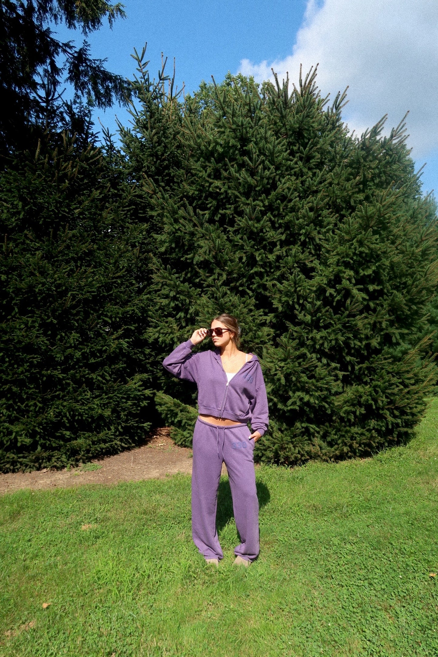 330 Heritage Purple Zip Up