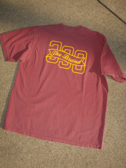 330 BRANDED FLAG CLAY RED GARMENT TEE