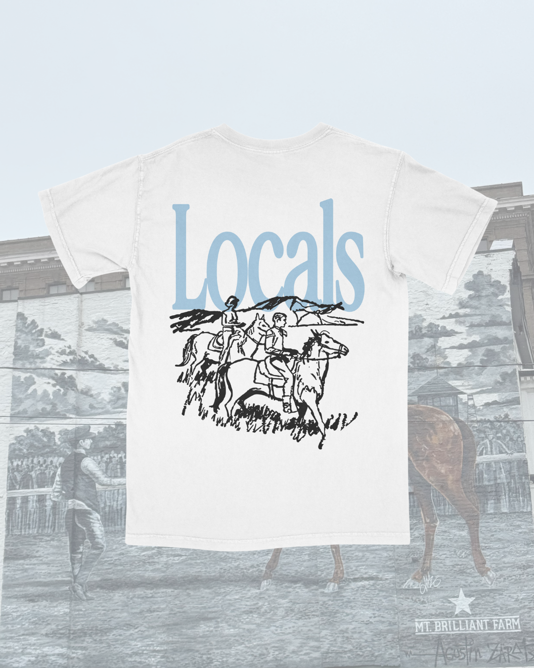 "Riding With The Locals" Crisp Garment Tee