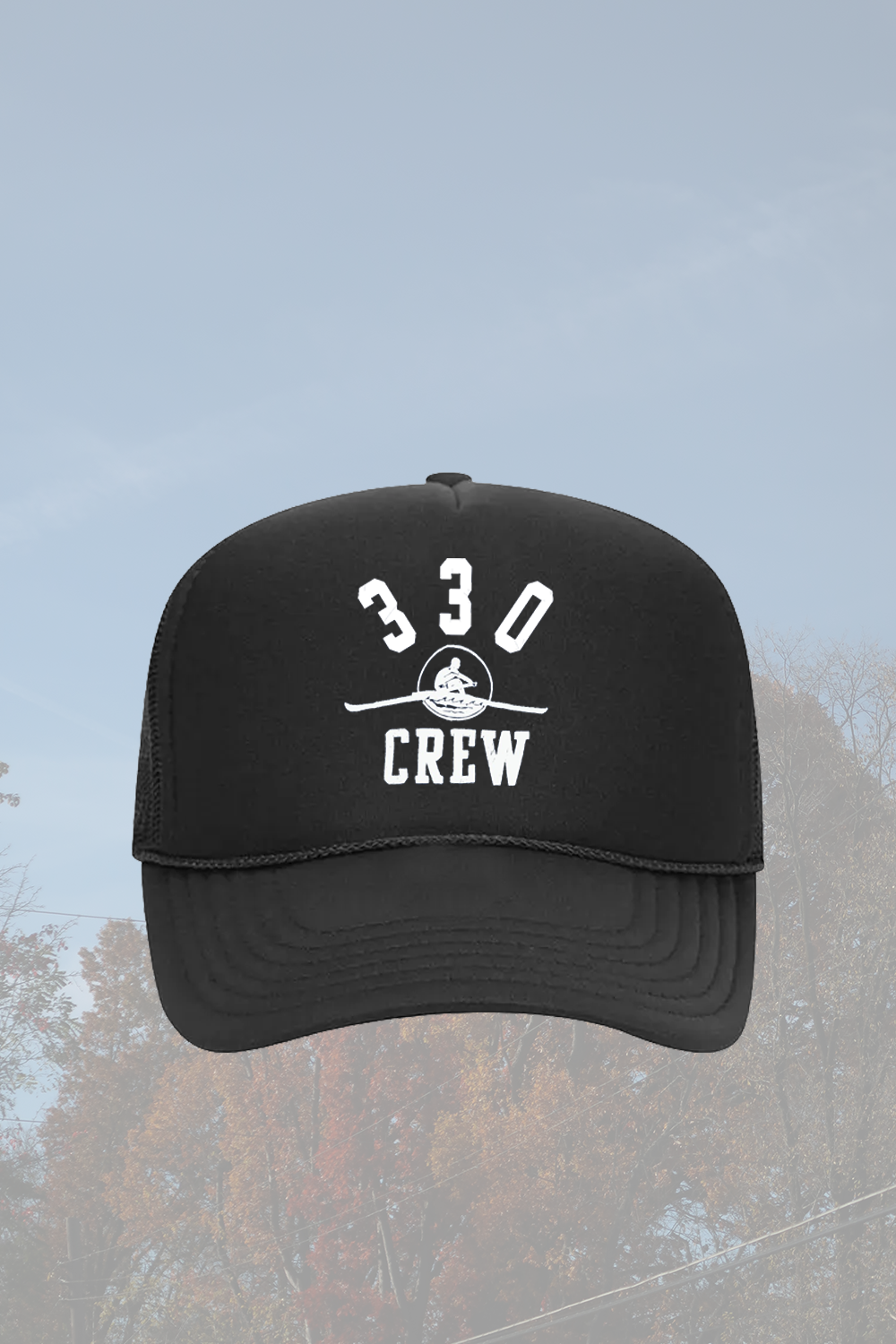 330 Crew Black Trucker Hat