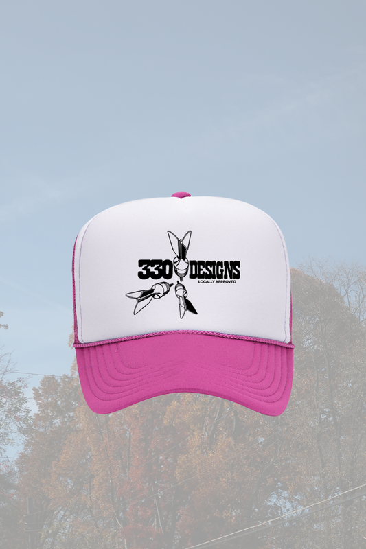 330Dart Pink & White Trucker Hat