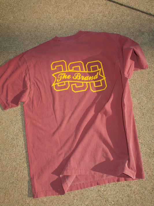 330 BRANDED FLAG CLAY RED GARMENT TEE
