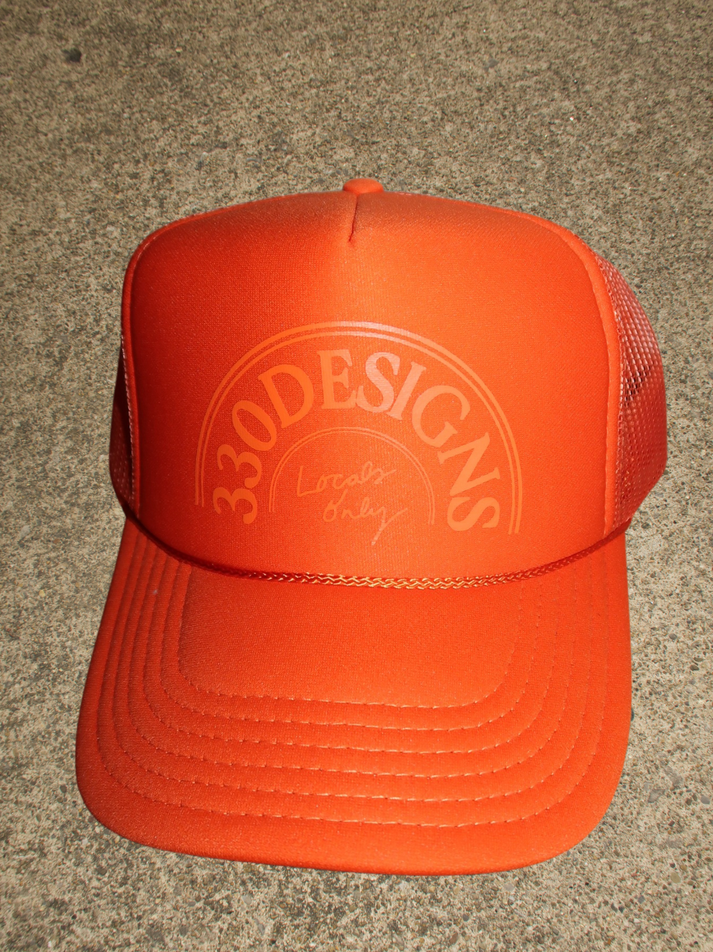 330 MATCHMADE ORANGE FOAM TRUCKER