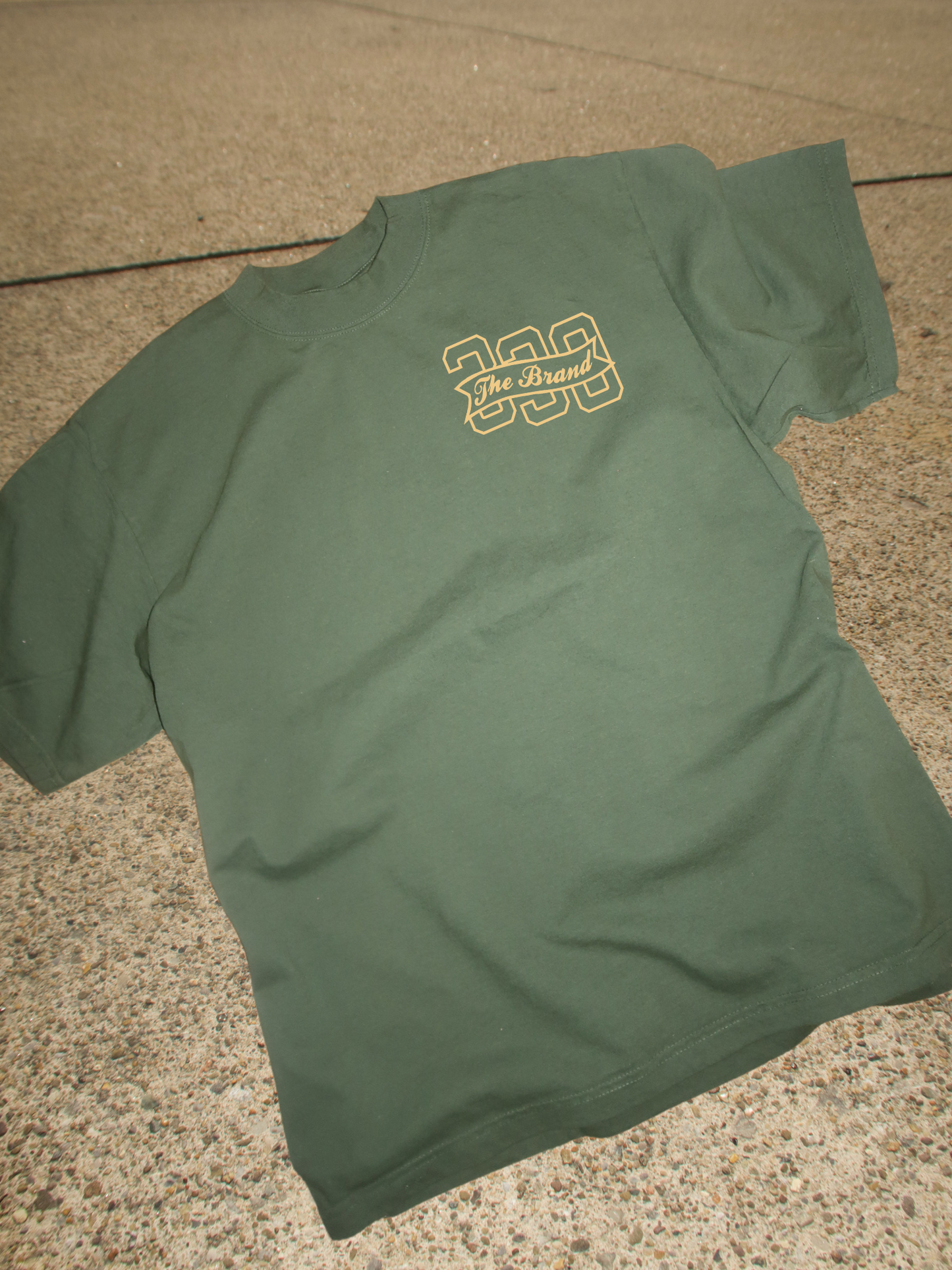 330 BRANDED FLAG FOREST GREEN GARMENT TEE