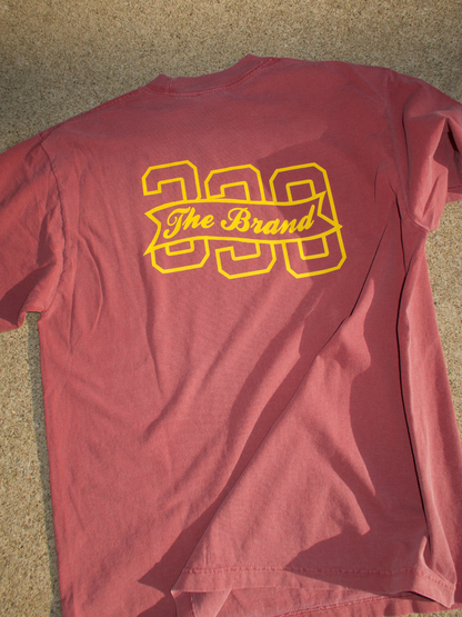 330 BRANDED FLAG CLAY RED GARMENT TEE