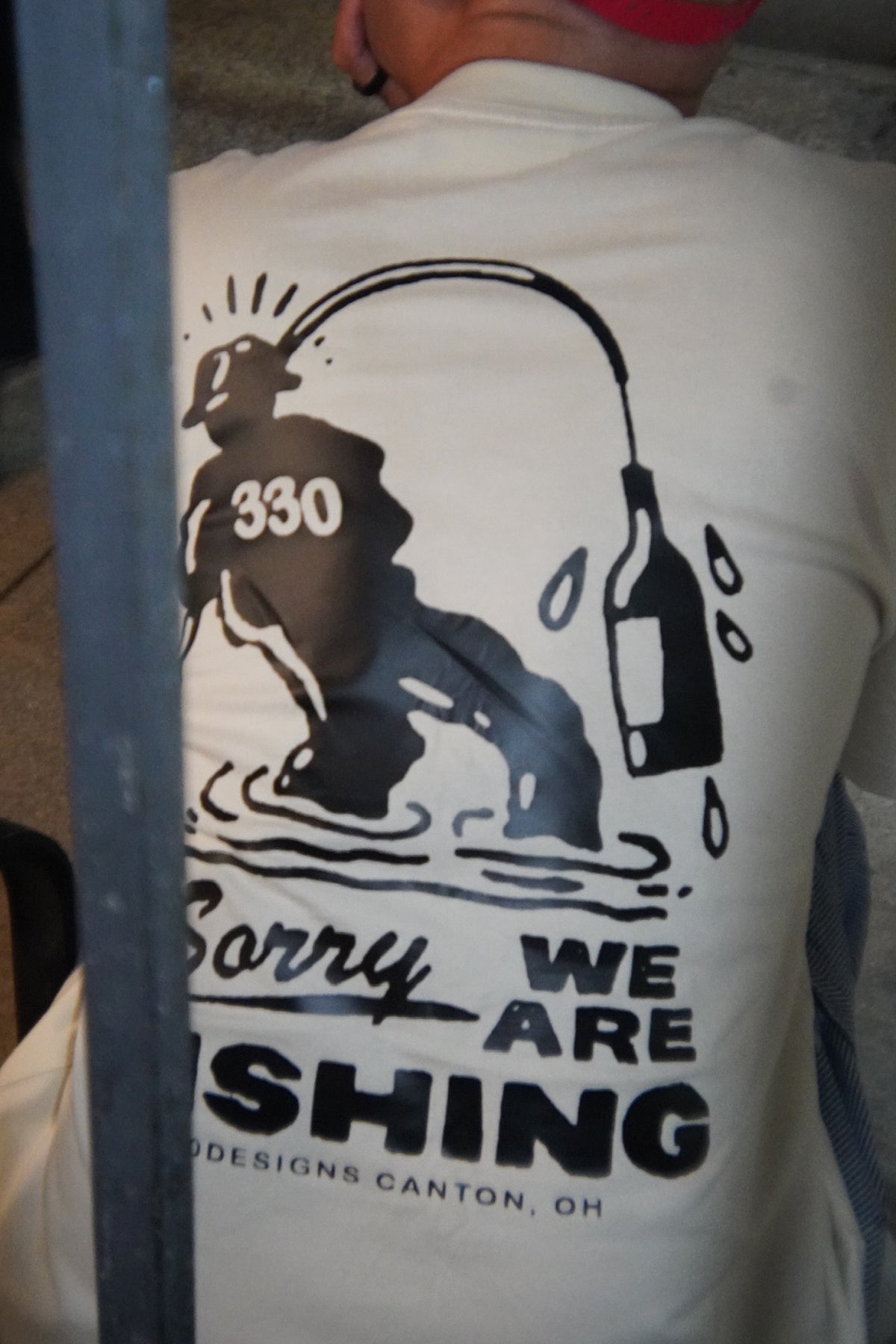 Sorry For Fishing Booze Boxy Tee