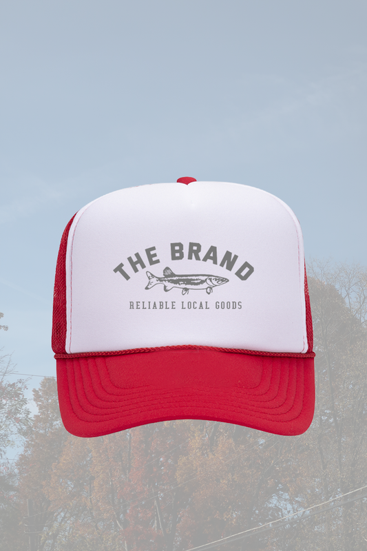 The Brand Sardine  Red & White Trucker Hat