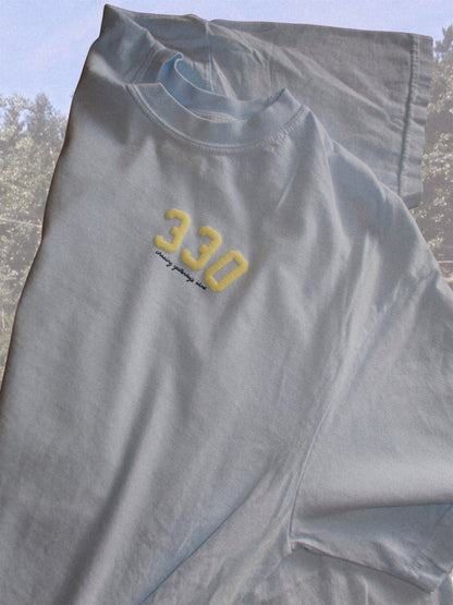 THE BRAND SAILED LIGHT BLUE GARMENT TEE