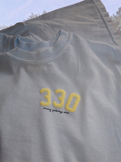 THE BRAND SAILED LIGHT BLUE GARMENT TEE