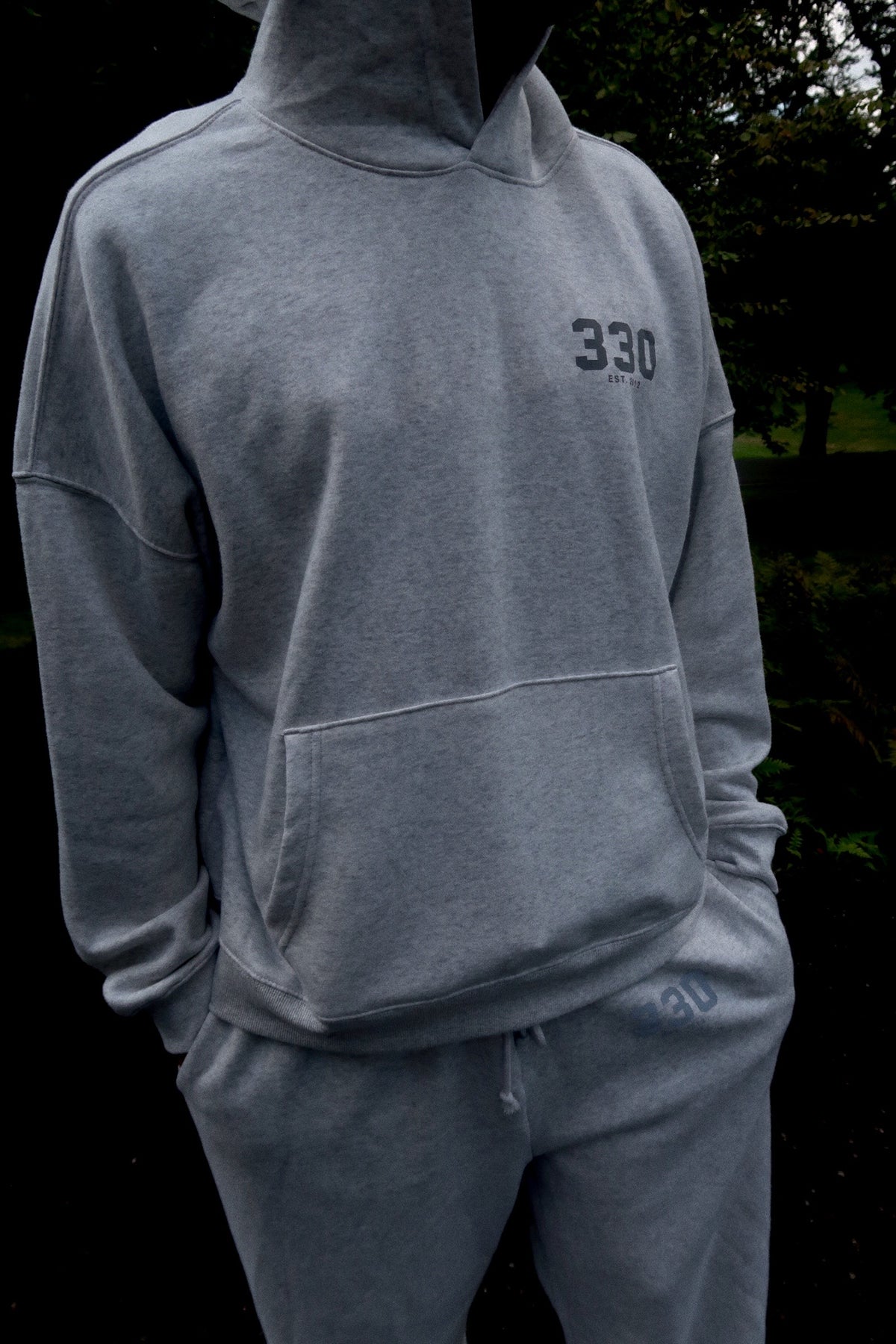 330 Heritage Athletic Gray Hoodie