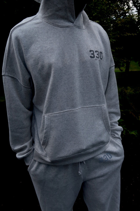 330 Heritage Athletic Gray Hoodie