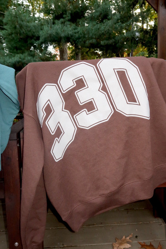 330 BROWN MOCK NECK