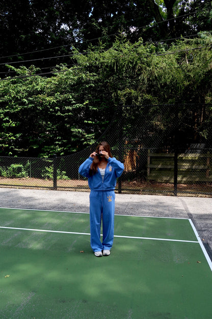330 CREW Cyan Blue Zip Up